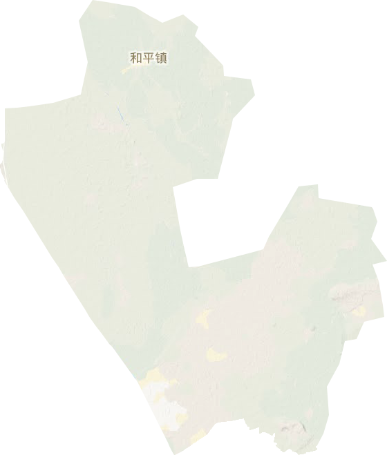 和平镇地形地图