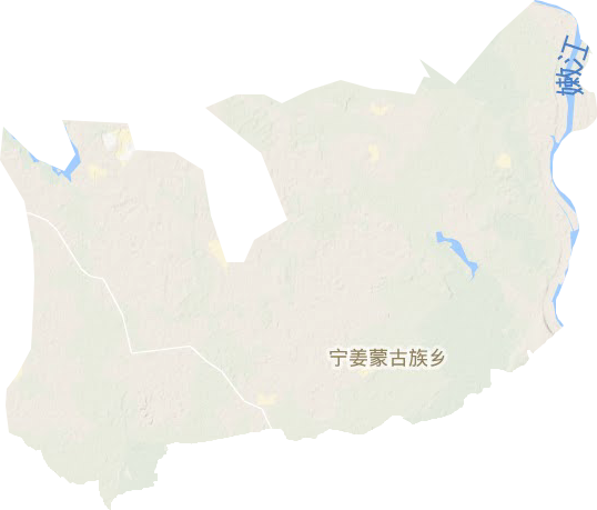 宁姜蒙古族乡地形地图