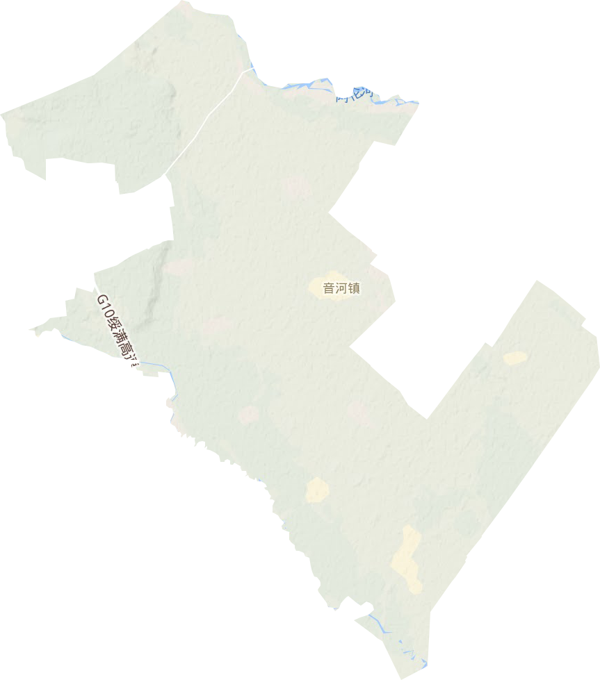 兴十四镇地形地图