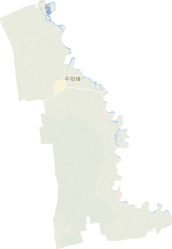 平阳镇地形地图