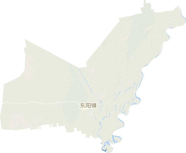 东阳镇地形地图