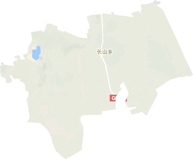 长山乡地形地图