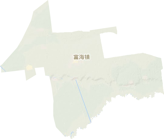 富海镇地形地图