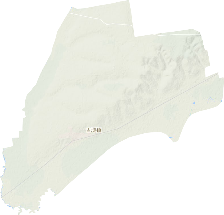 古城镇地形地图