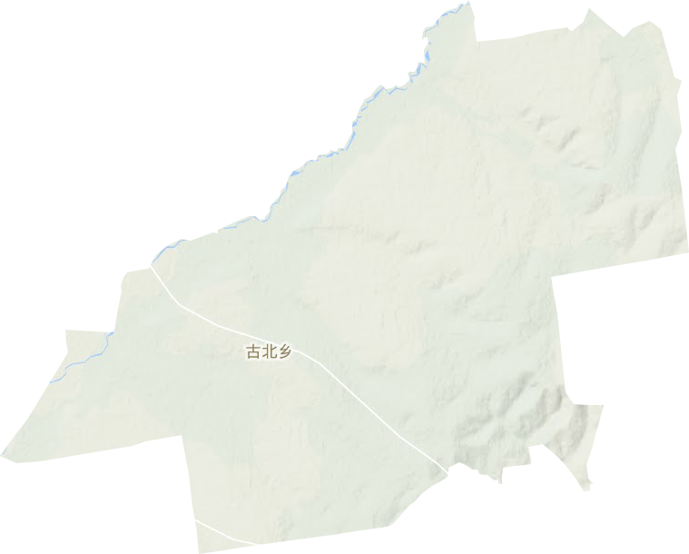 古北乡地形地图