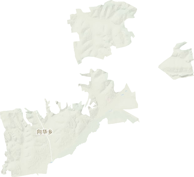 向华乡地形地图