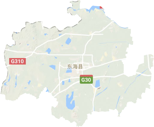 东海县地形地图