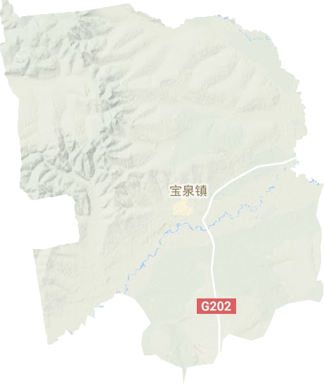 宝泉镇地形地图