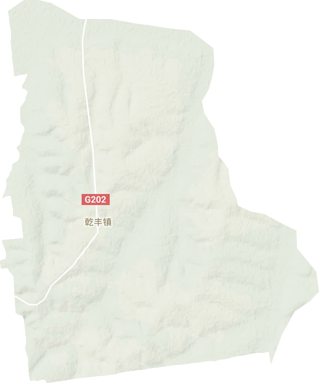 乾丰镇地形地图
