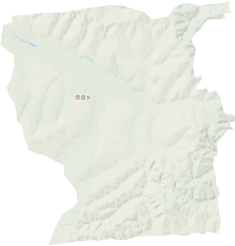 昌盛乡地形地图