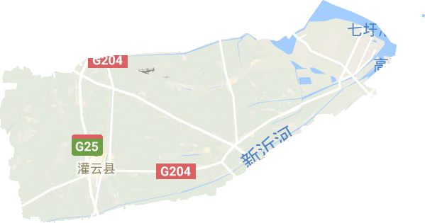 灌云县地形地图