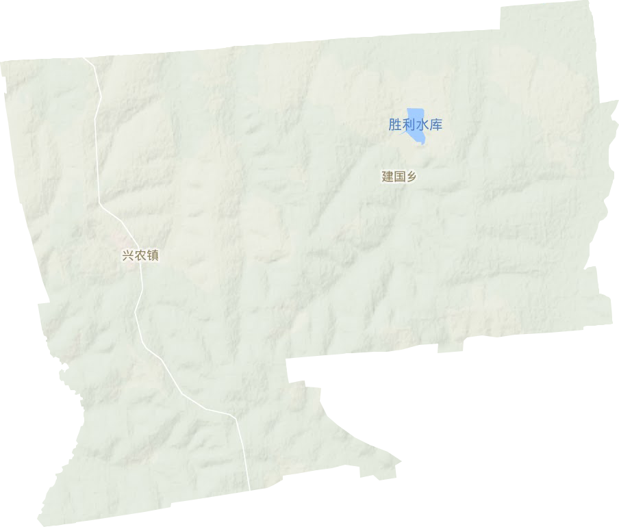 兴农镇地形地图