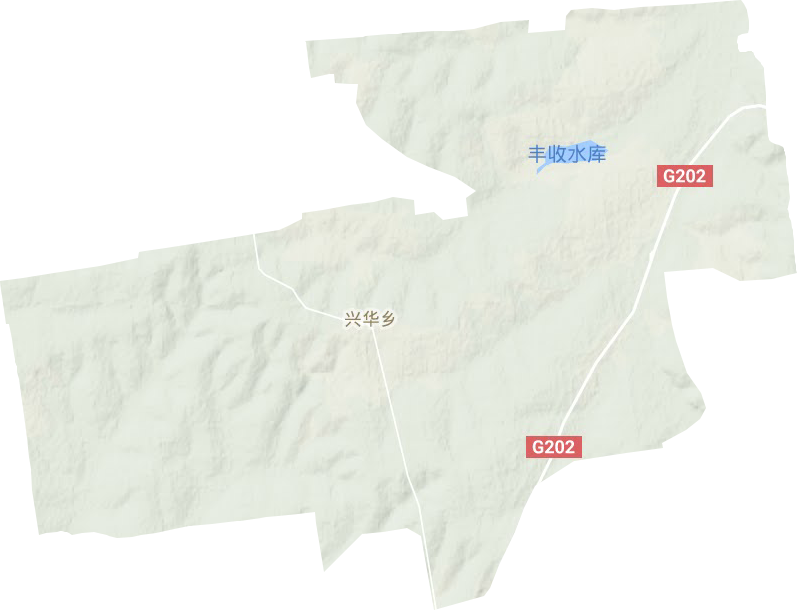 兴华乡地形地图