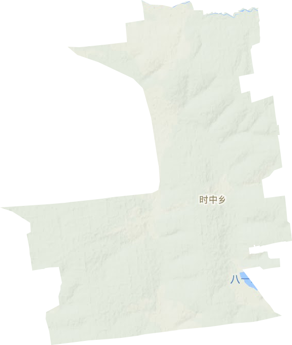 时中乡地形地图