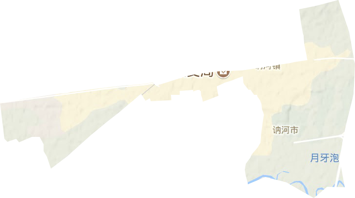 雨亭街道地形地图