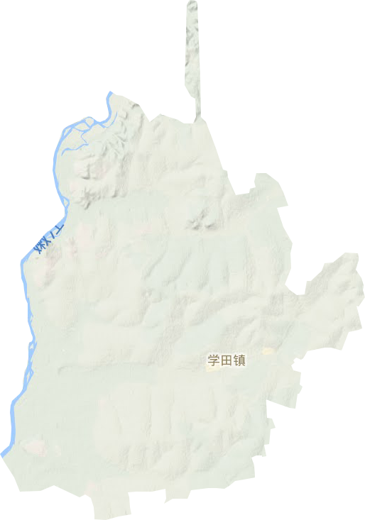 学田镇地形地图