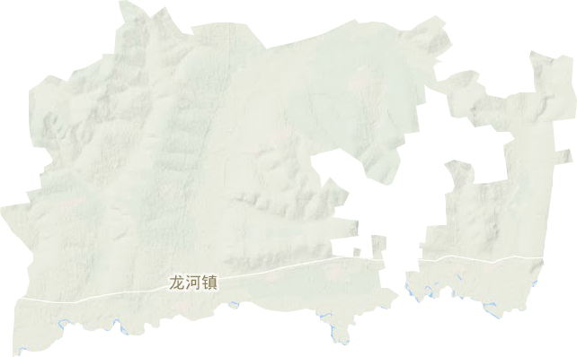 龙河镇地形地图