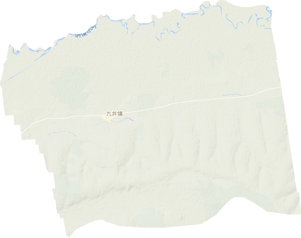 九井镇地形地图