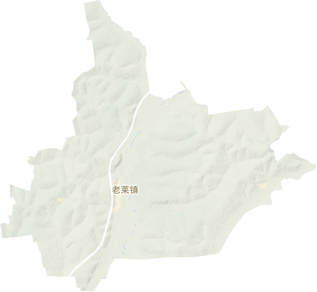 老莱镇地形地图
