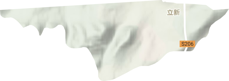 立新街道地形地图