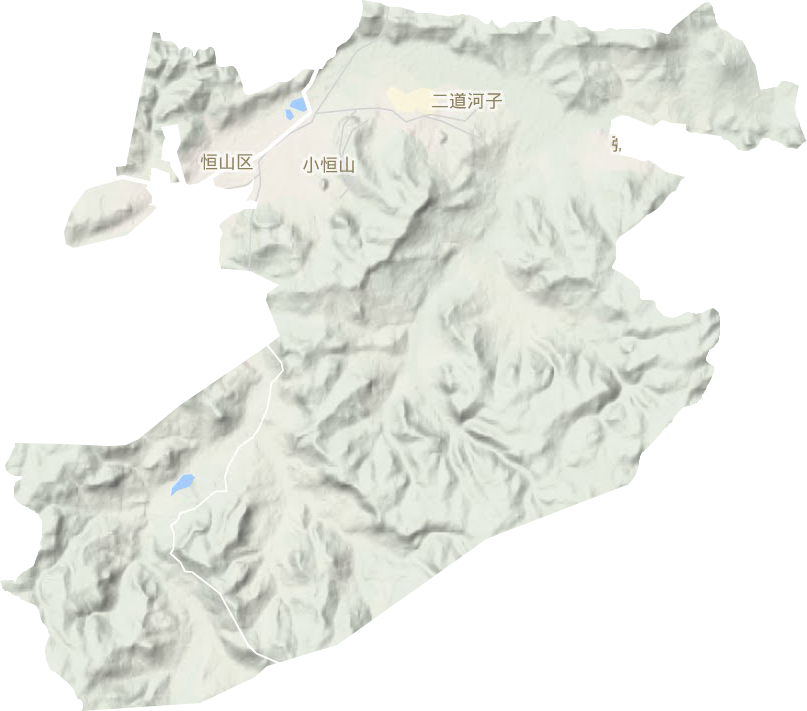 红旗乡地形地图
