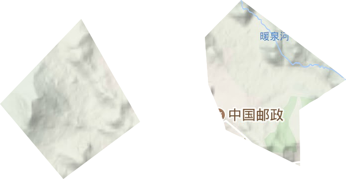 矿里街道地形地图