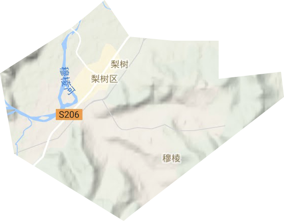 街里街道地形地图