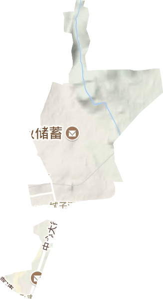 城子河街道地形地图