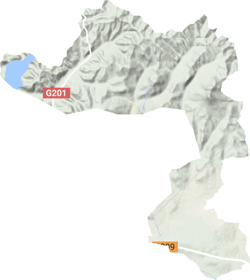 长青乡地形地图