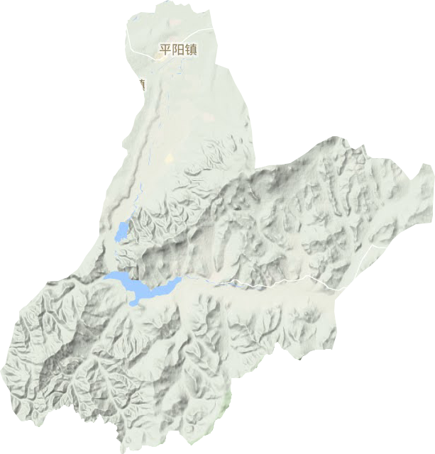 平阳镇地形地图