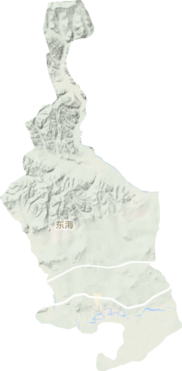 东海镇地形地图