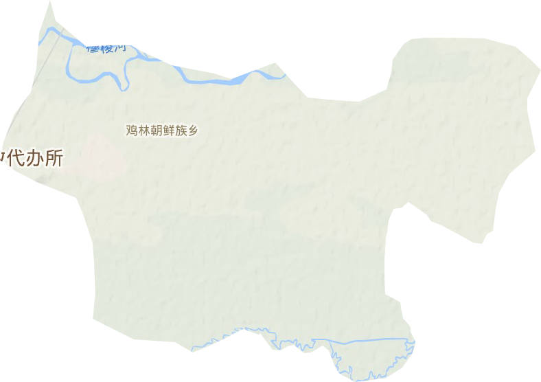 鸡林乡地形地图