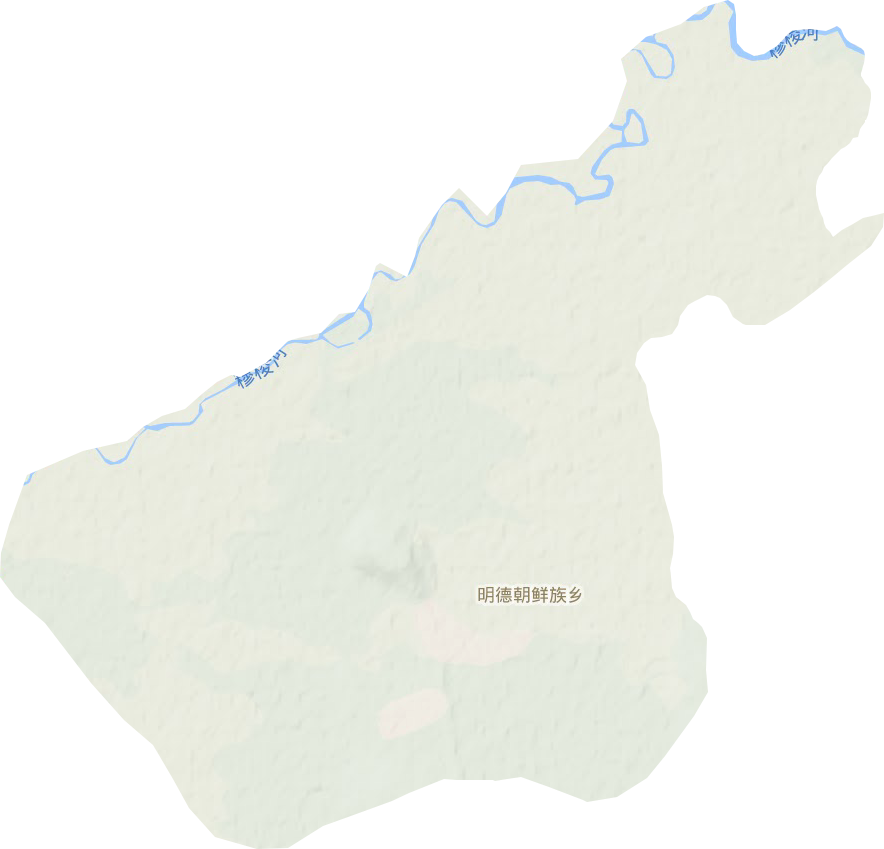 明德乡地形地图