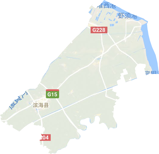 滨海县地形地图
