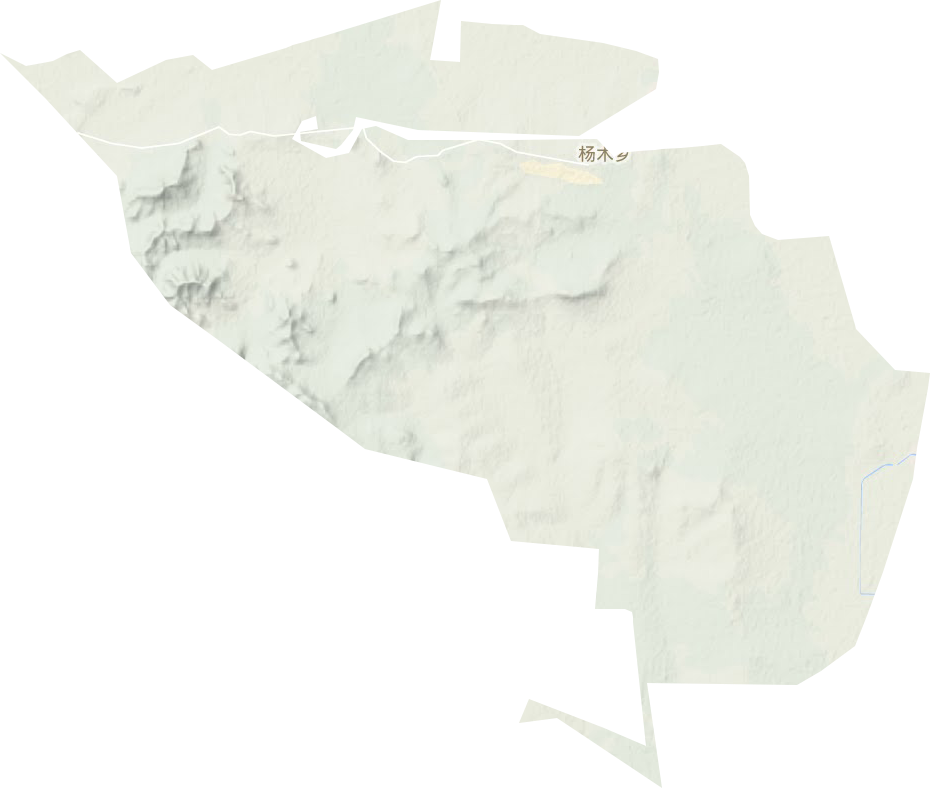 杨木乡地形地图