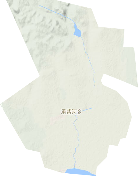 承紫河乡地形地图