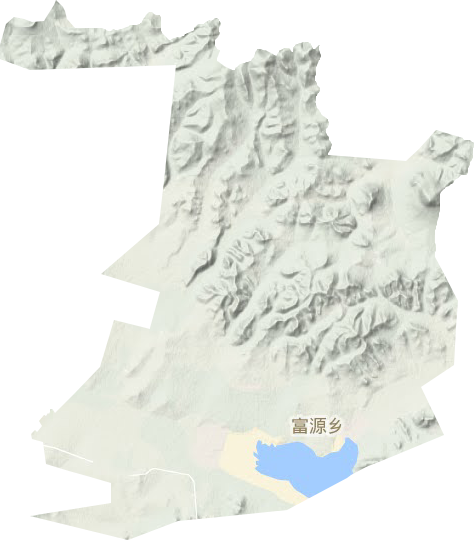 富源乡地形地图