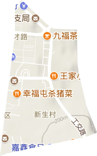育才街道地形地图
