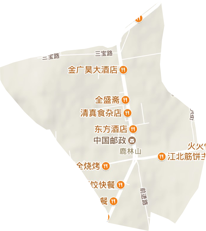 麓林山街道地形地图