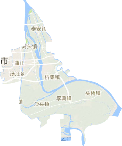 广陵区地形地图