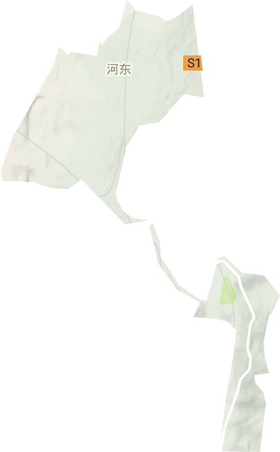 河东路街道地形地图