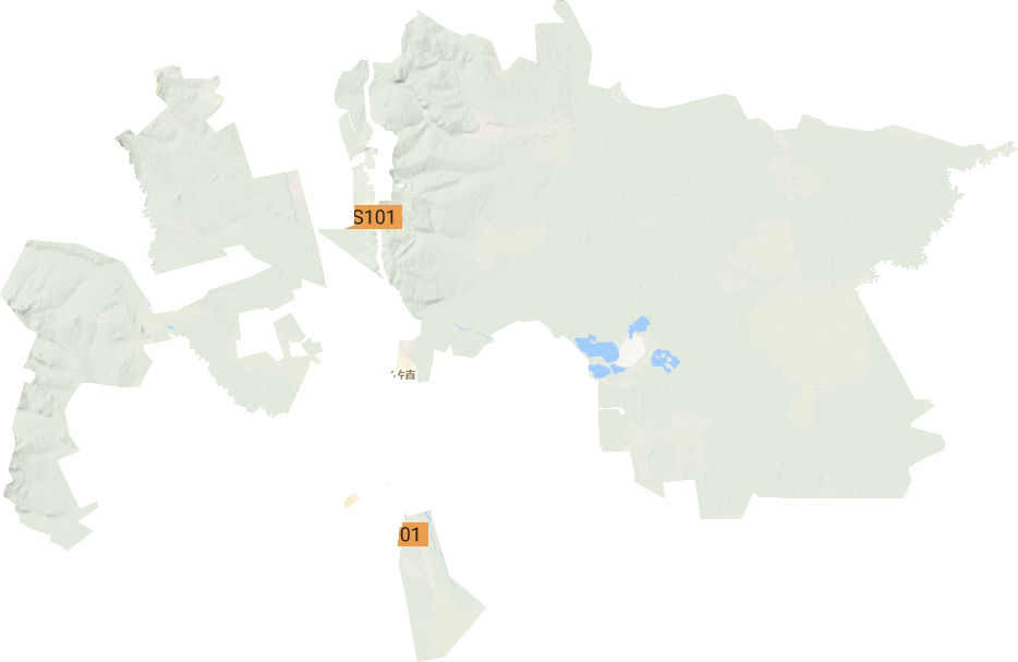新华农场地形地图