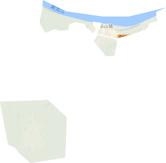 名山镇地形地图