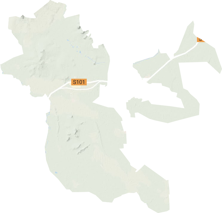 共青农场地形地图