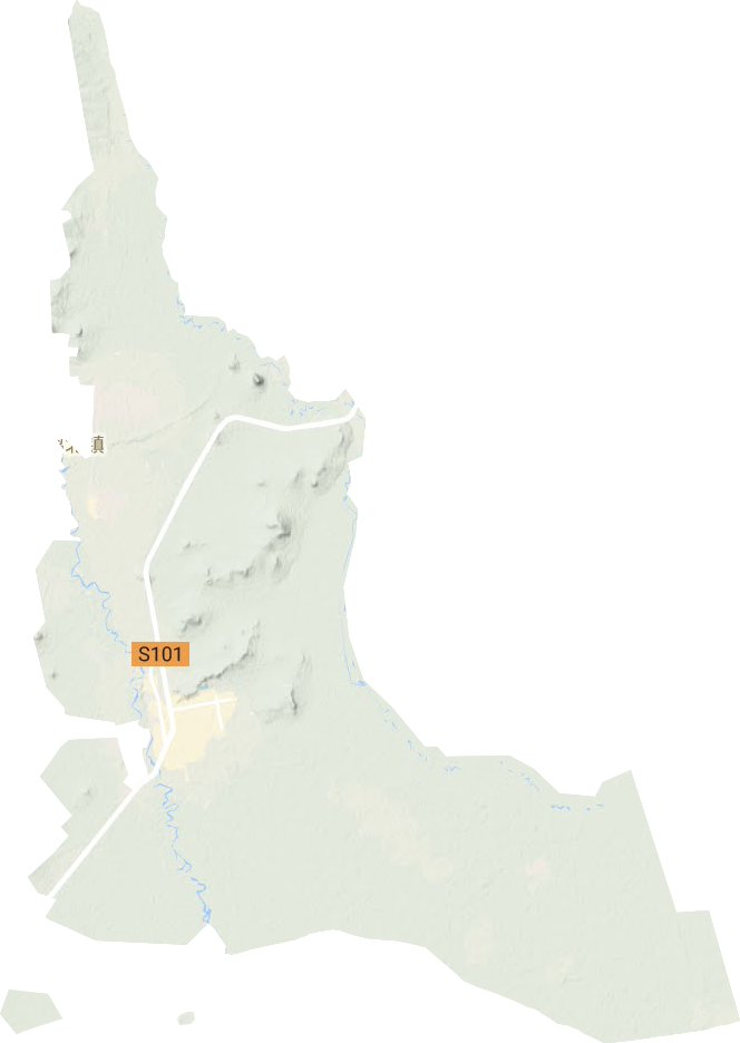 宝泉岭农场地形地图