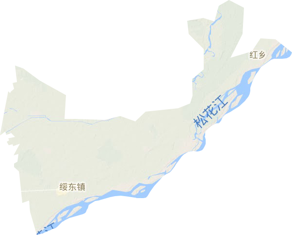 绥东镇地形地图