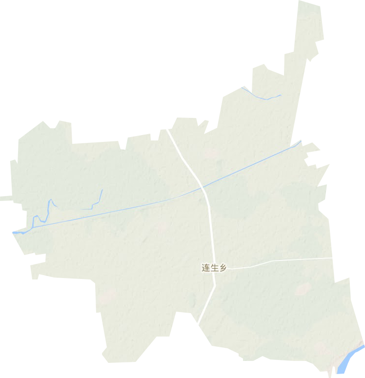连生乡地形地图