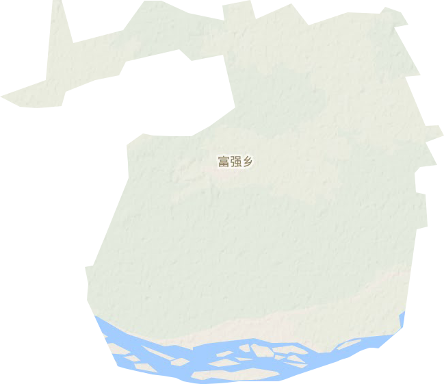 富强乡地形地图