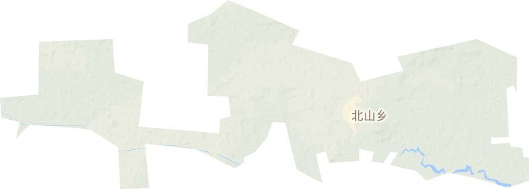 北山乡地形地图
