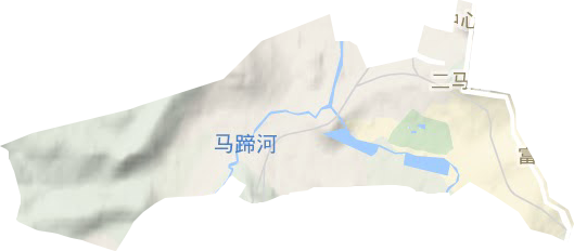 中心站街道地形地图